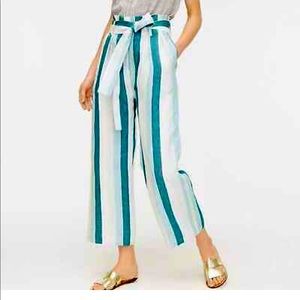 J. Crew Paper Bag Linen Pant